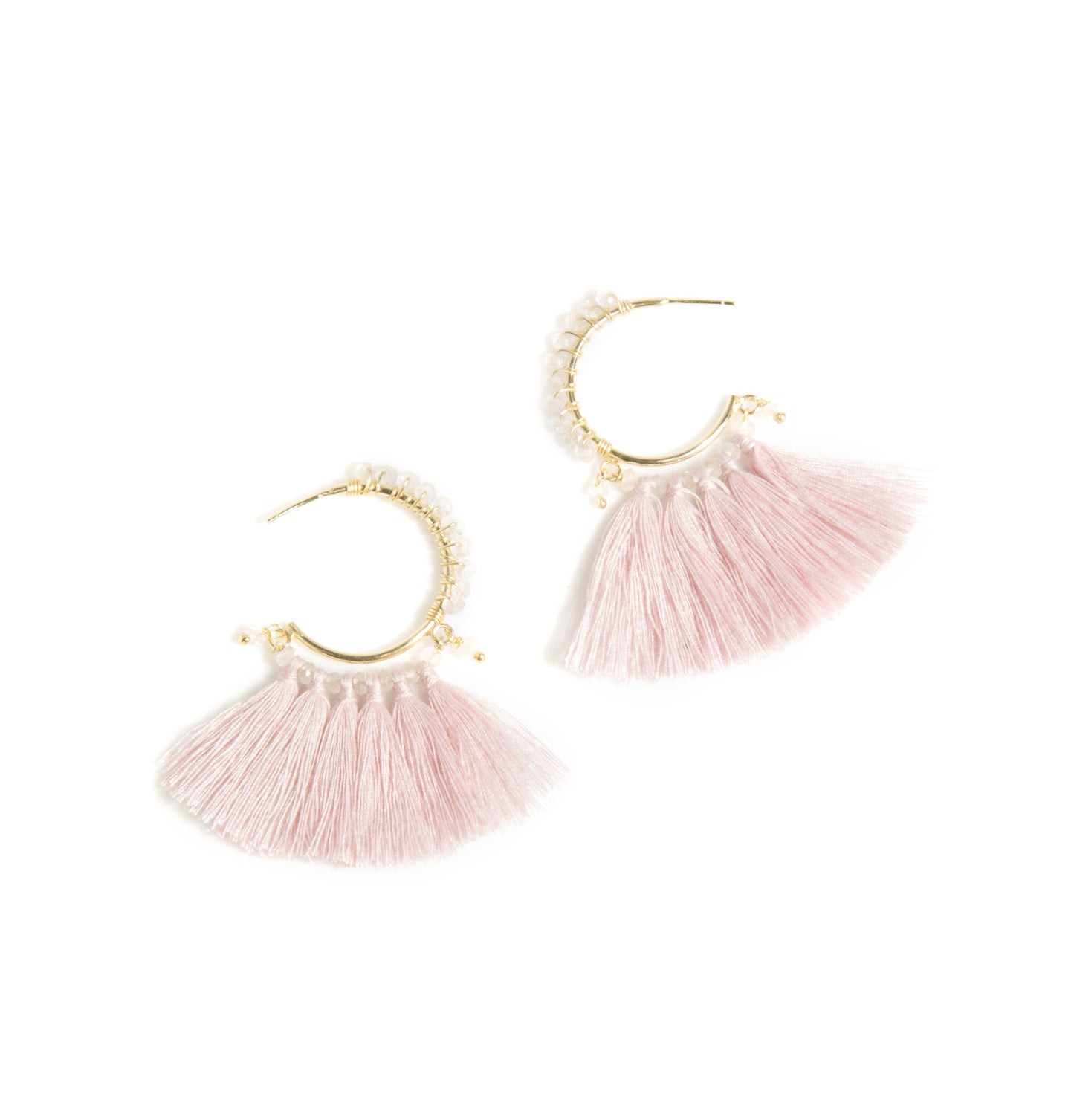 Palma Hoop Earrings, Blush by Shiraleah