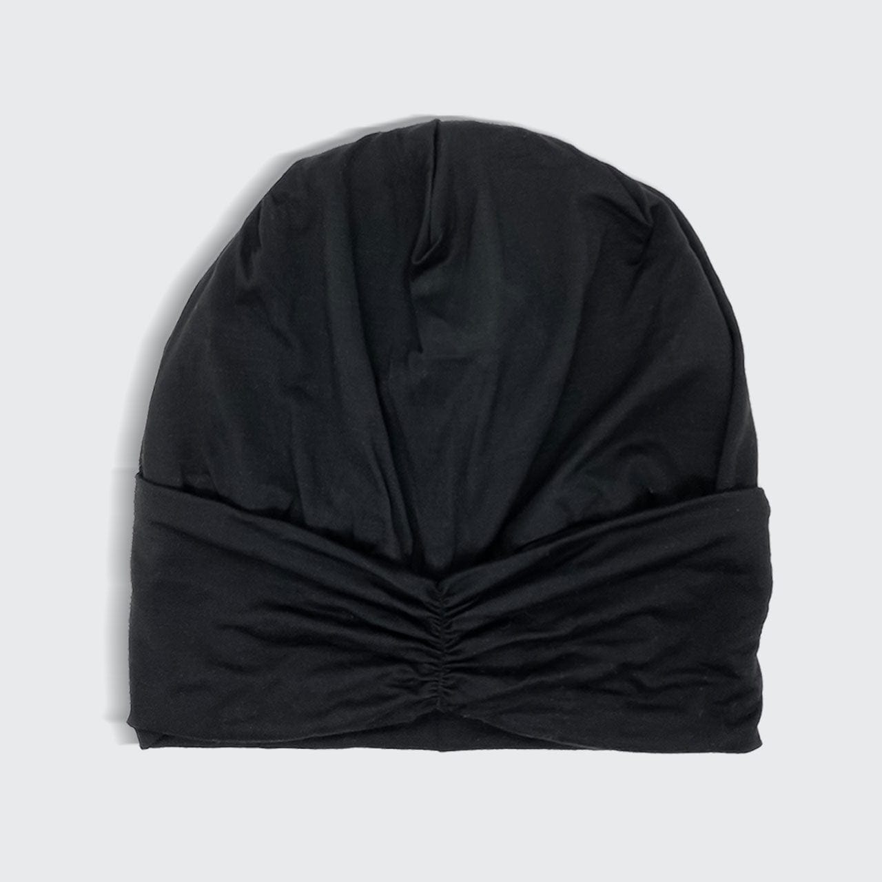 Satin Lined Jersey Bonnet - Black by KITSCH