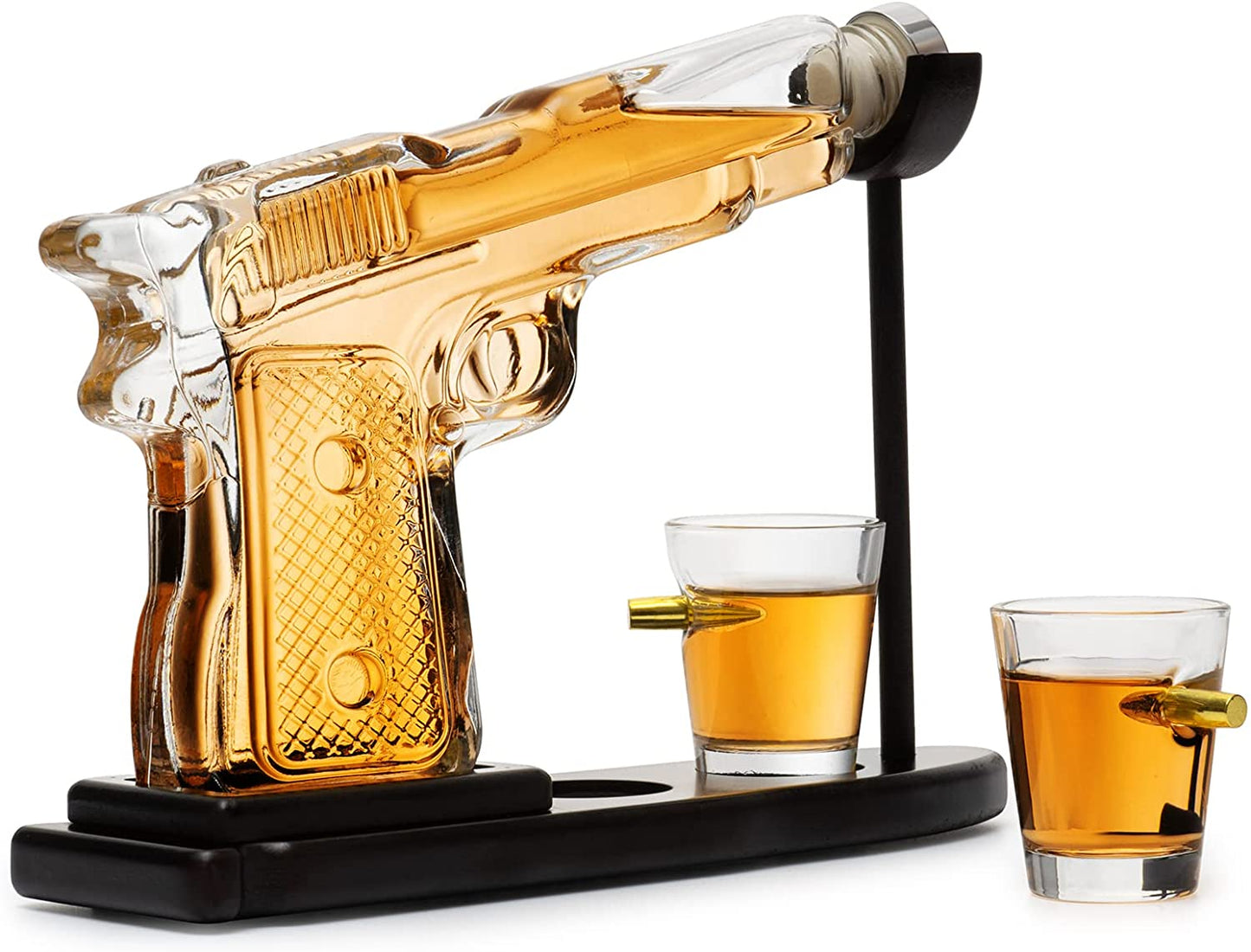 Clear Pistol Decanter Set - by The Wine Savant by