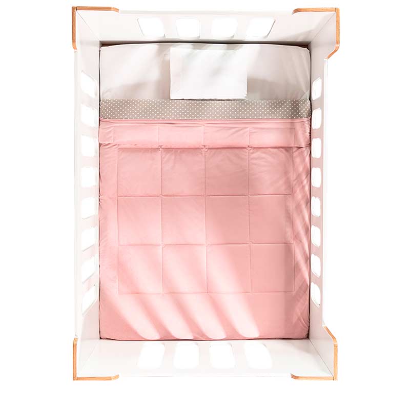Pink Baby Voga Comforter by A Bit Unique Boutique