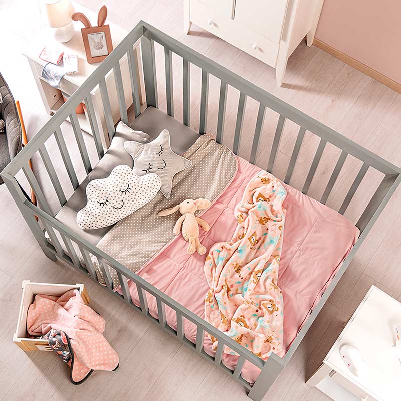Pink Baby Voga Comforter by A Bit Unique Boutique