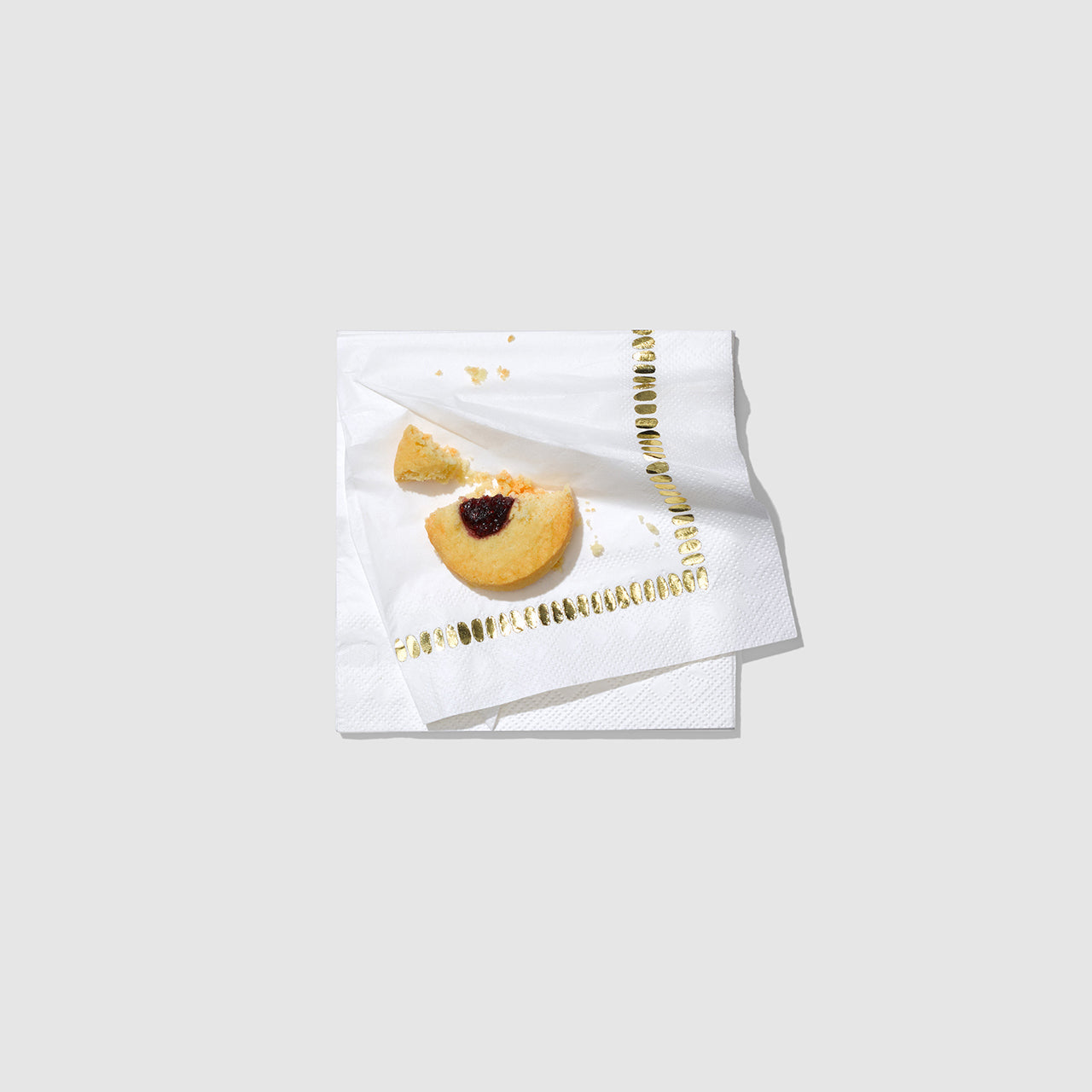 White Brushstroke Cocktail Napkins (25 per pack) by Coterie