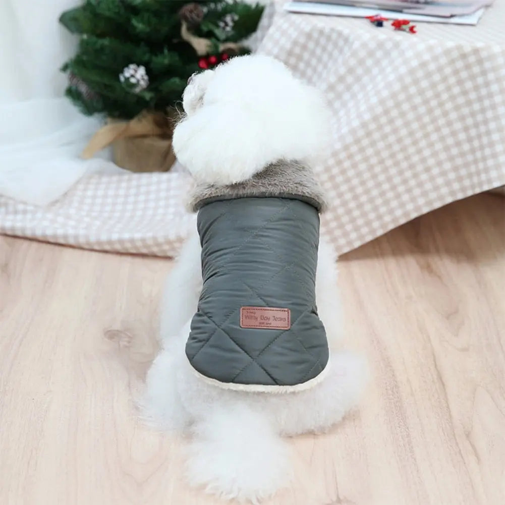 Dog Vest w/ Fur-Lined - Dog & Cat Apparel by GROOMY
