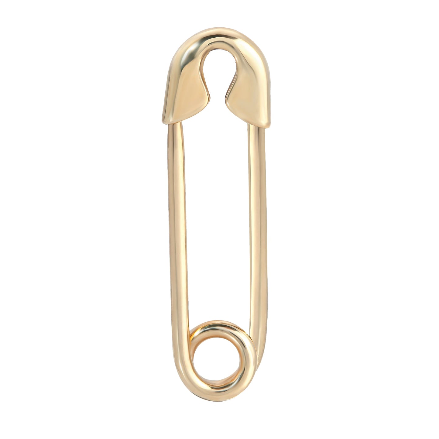 14K GOLD SAFETY PIN EARRING by eklexic