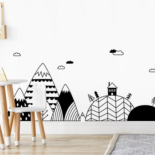 Scandinavian Mountains and Hills Wall Sticker by Faz