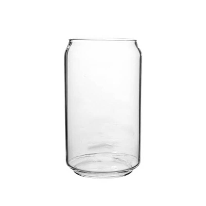 Can Shaped Transparent Glass Jar by Faz