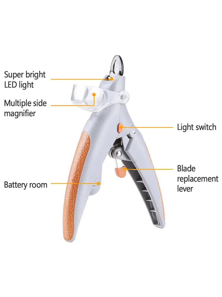 LED Light Pet Nail Clipper by GROOMY