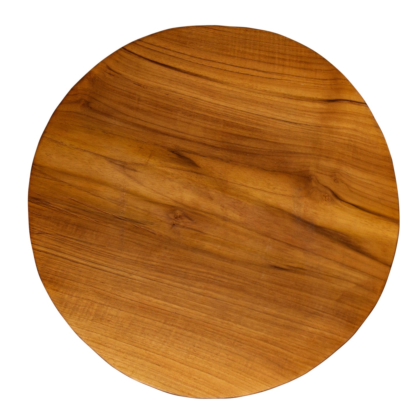 Indonesian Teak Wood Round Slab Accent Table by Andaluca Home