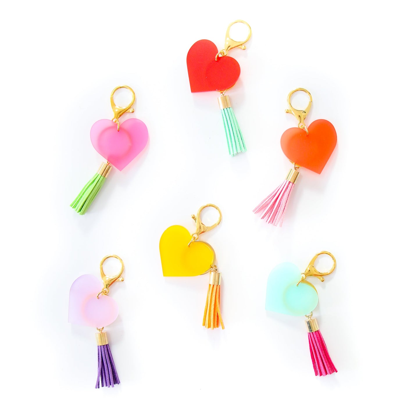 Heart Tassel Keychain by Kailo Chic