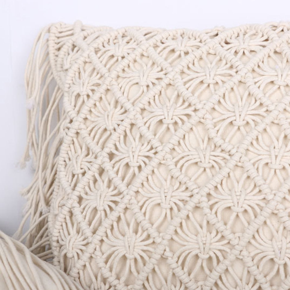Macrame Hand-woven Thread Pillow Covers by Faz