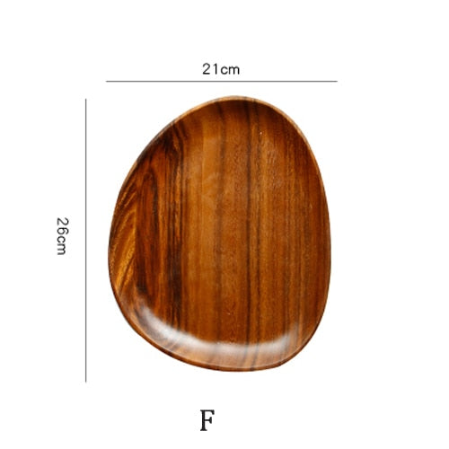 Natural Wood Oval Tray by Faz