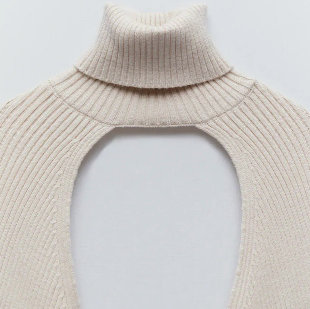 Knitted Turtleneck Sleeves by White Market
