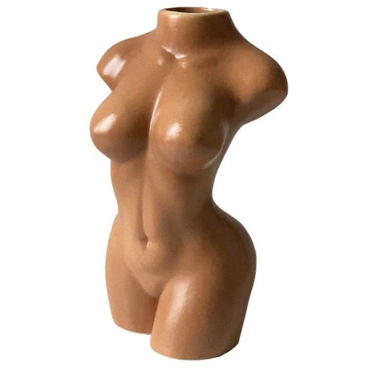 Handmade Nude Body Ceramic Vase by White Market